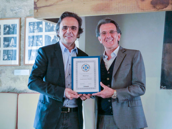 Zefferino Monini con il Bollino del Salvagente