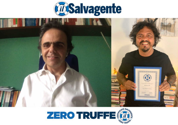 Luca Picchio con il Bollino del Salvagente